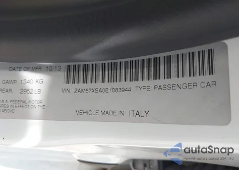 2014 Maserati Ghibli from USA, damaged, VIN ZAM57XSA0E1083944